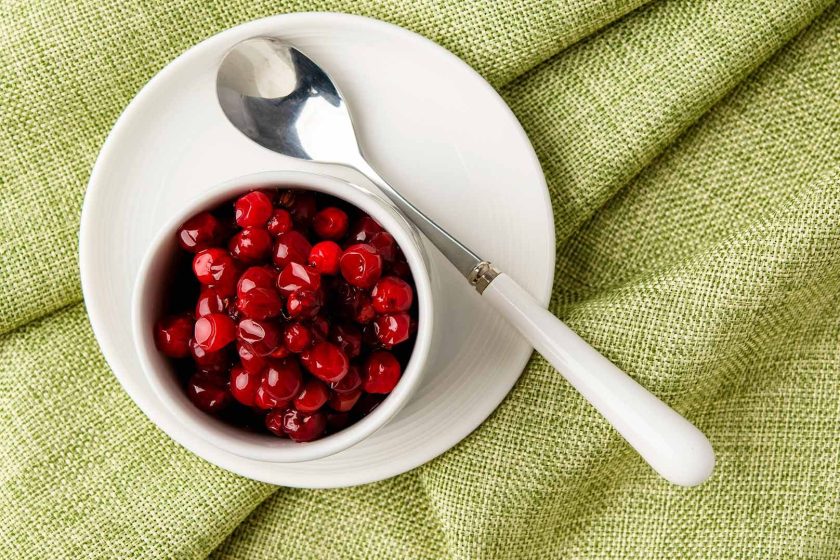 sugared lingonberries sauce