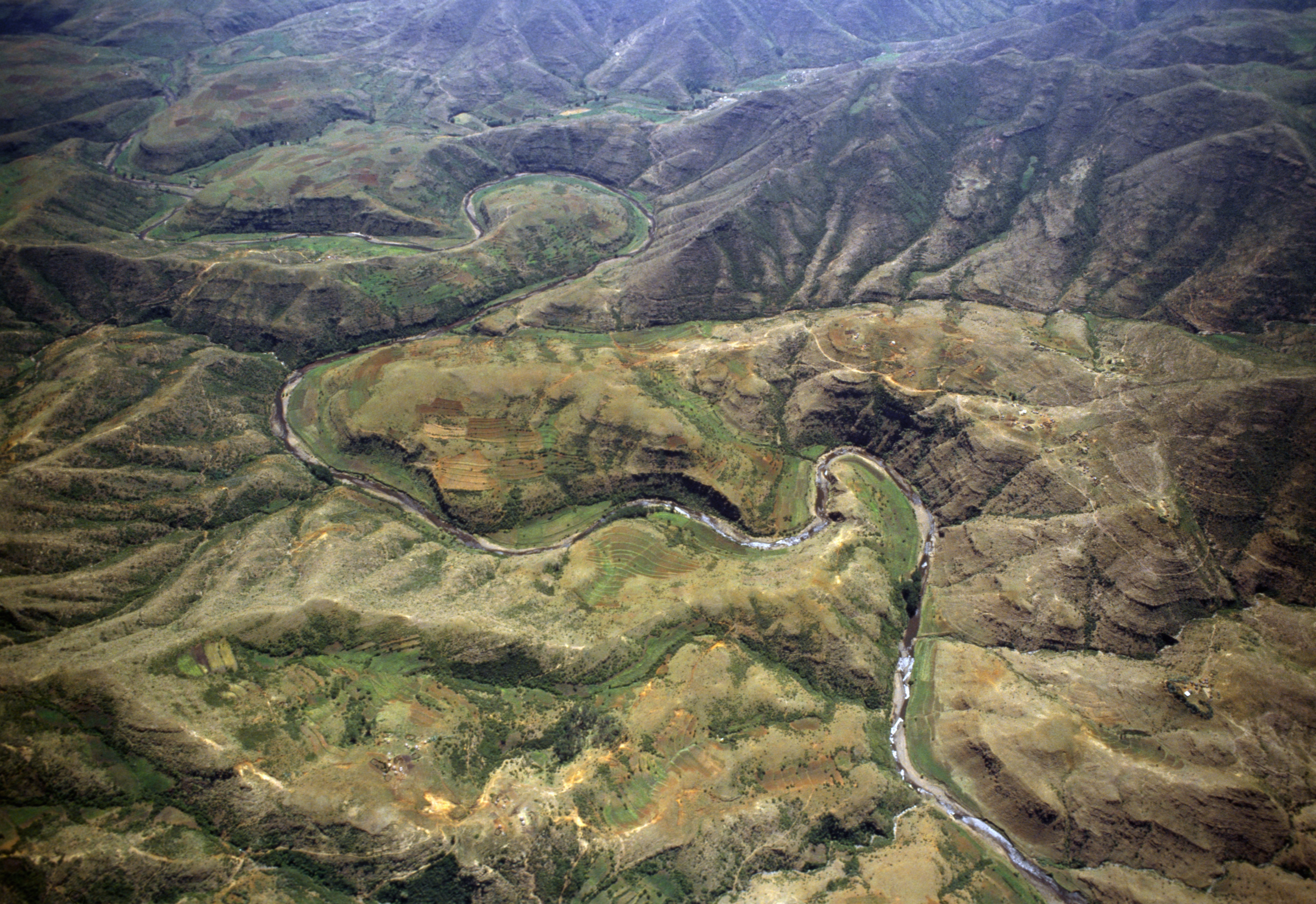 Rugged country for yellowfish and trout in Lesotho.