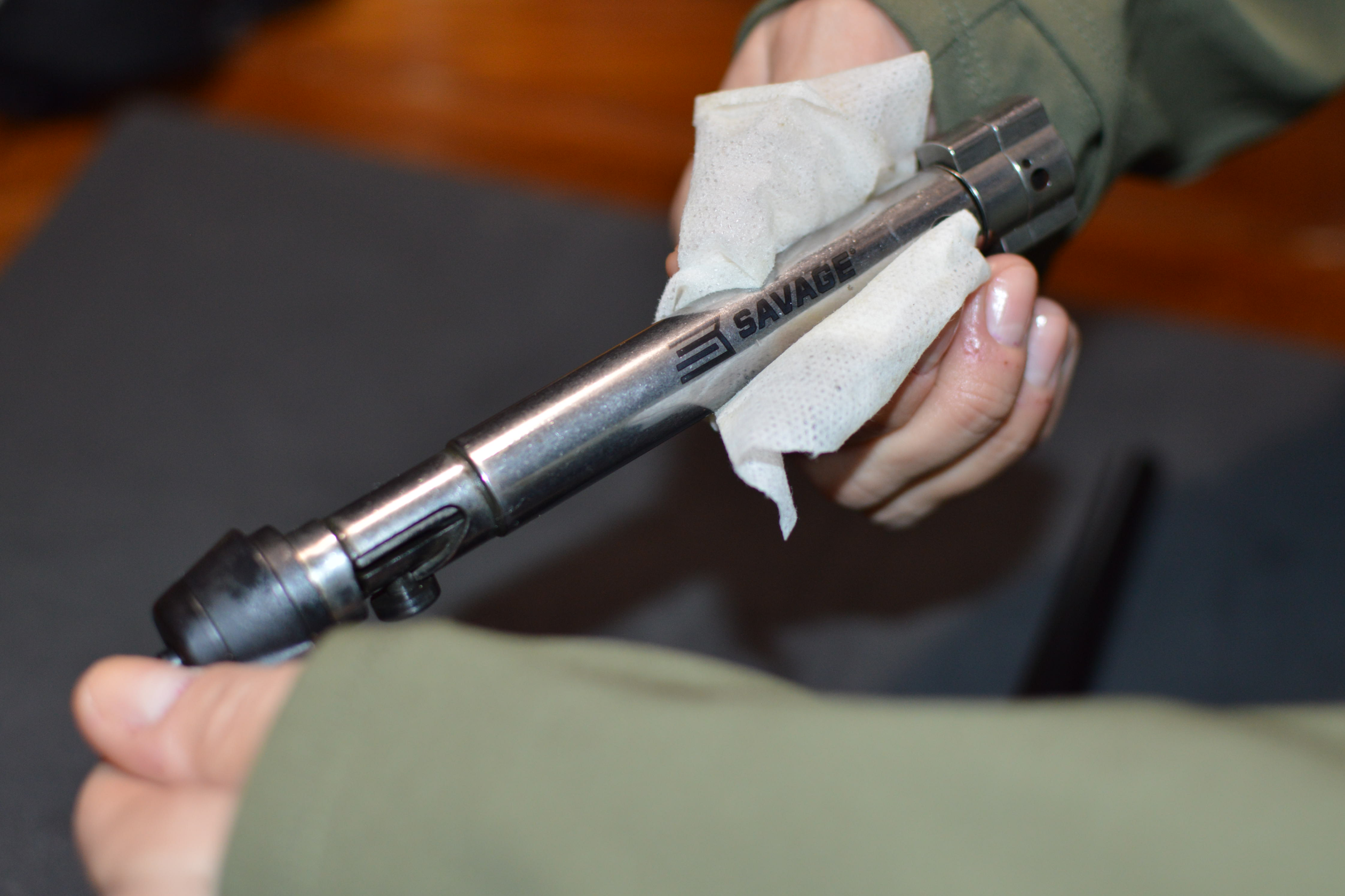 how to clean your gun, wiping down the outside