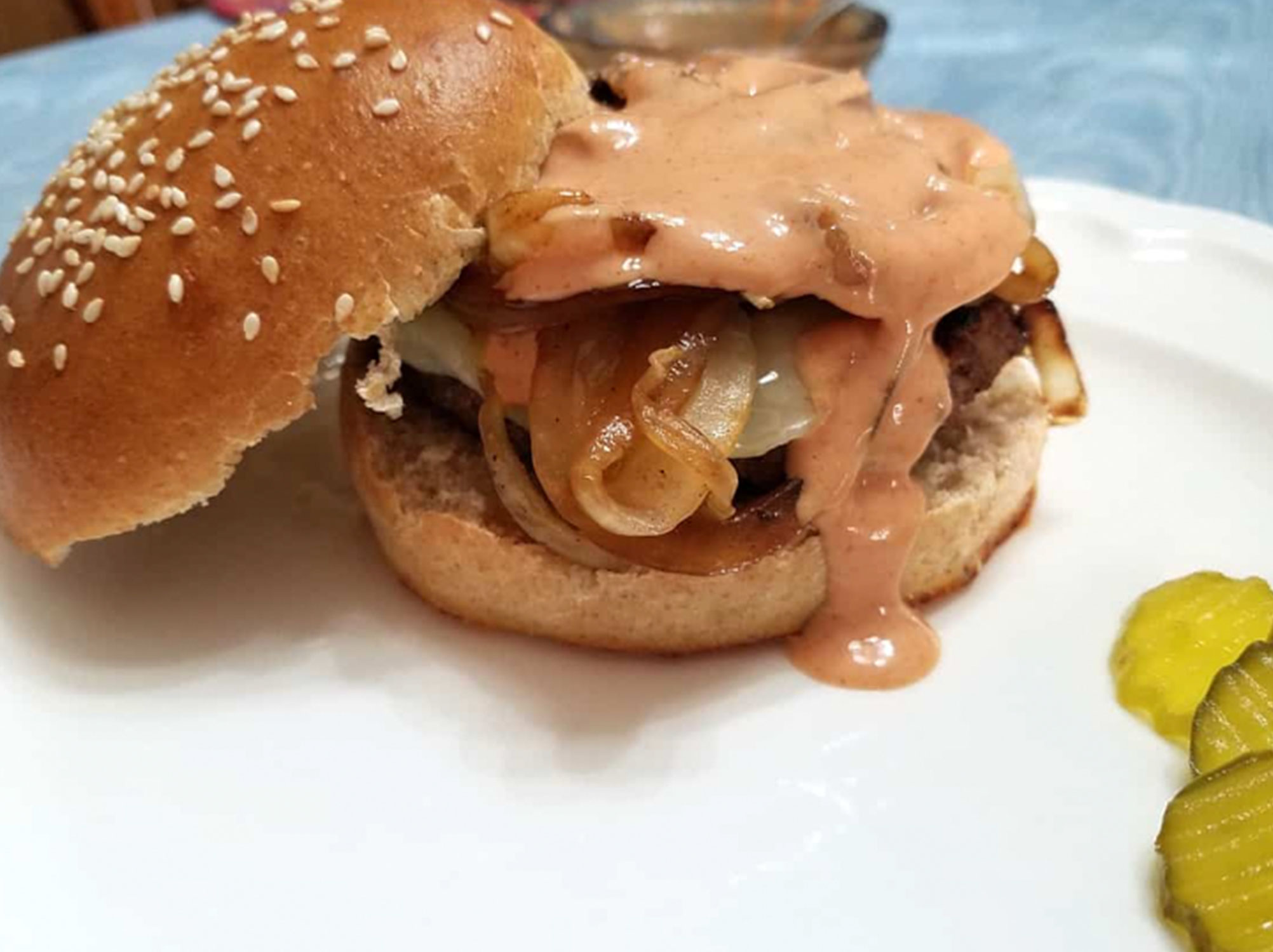 Venison Burgers with Fry Sauce