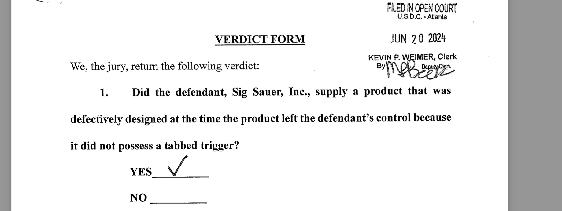 sig sauer p320 verdict form