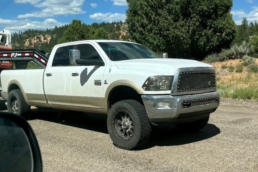 the suspect's truck