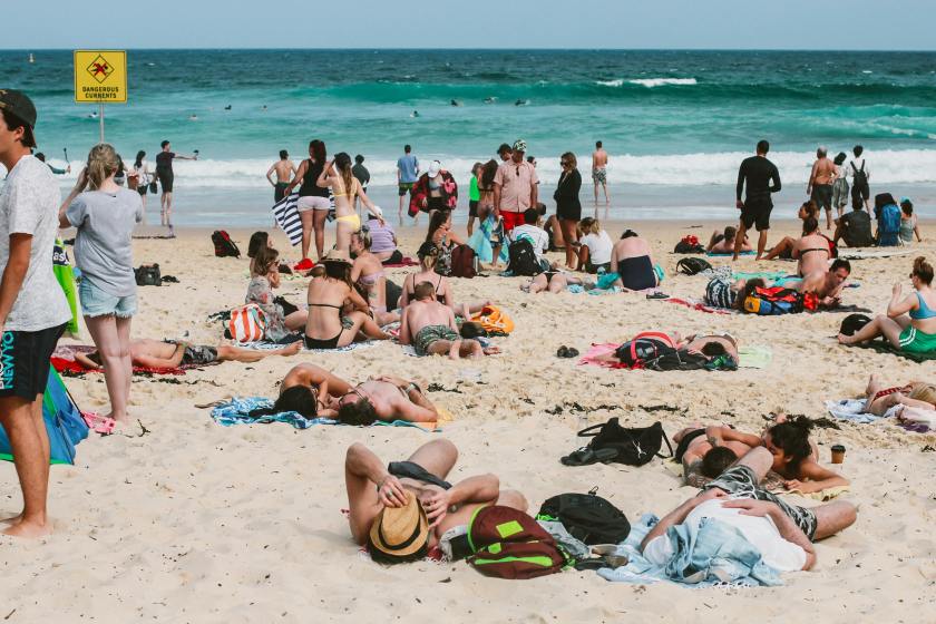 beachgoer run over by police
