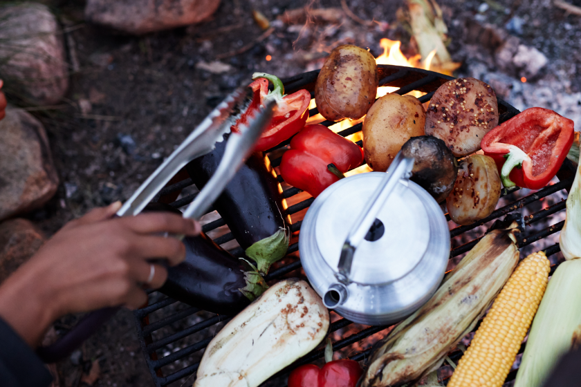 cooking while camping