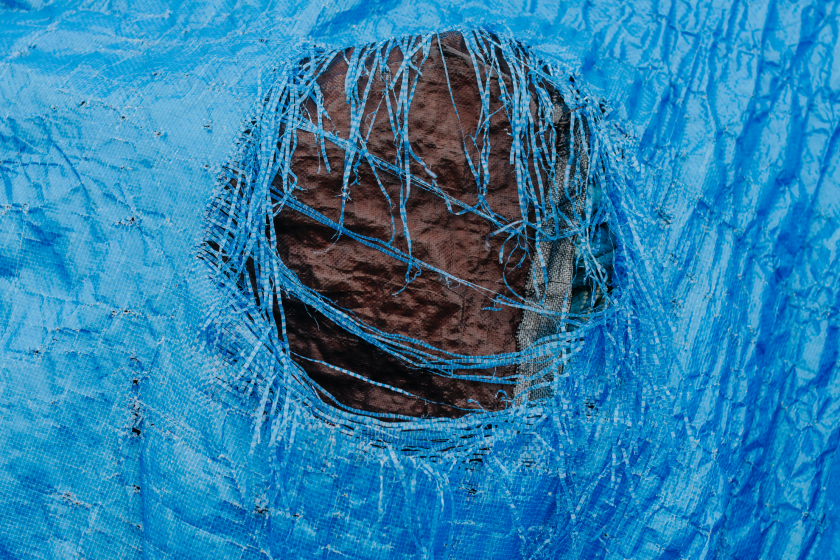 ripped tarp could mean difference between life and death