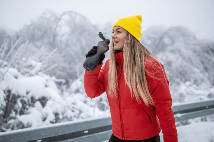stay hydrated for surviving frigid temperatures