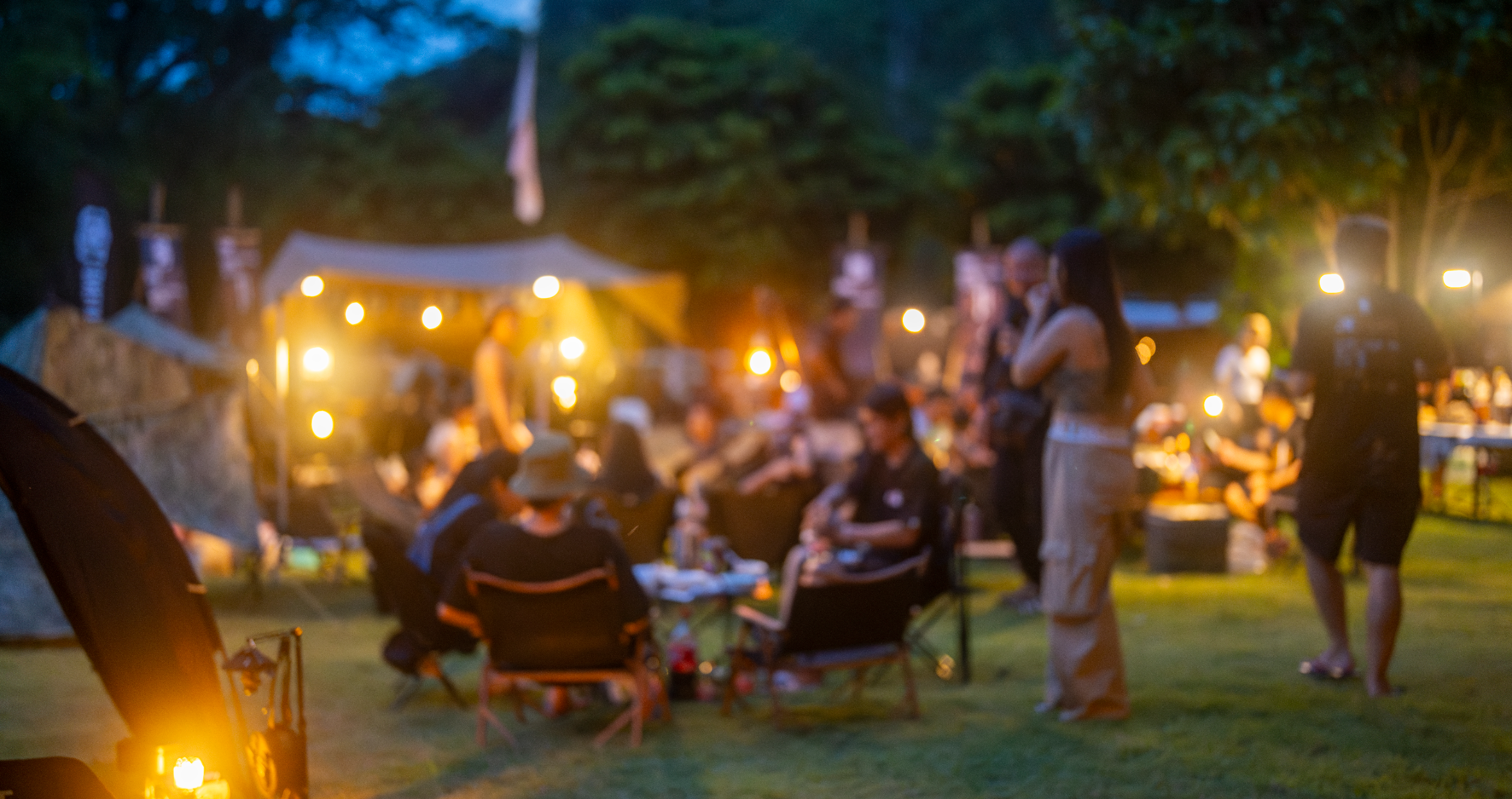 turn camping into glamping by making a living room