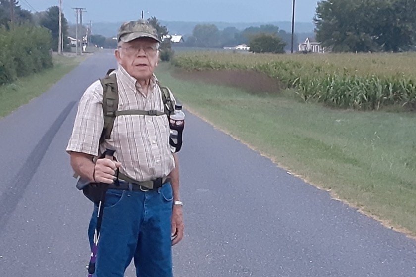 88-year-old does three-month hike for hope