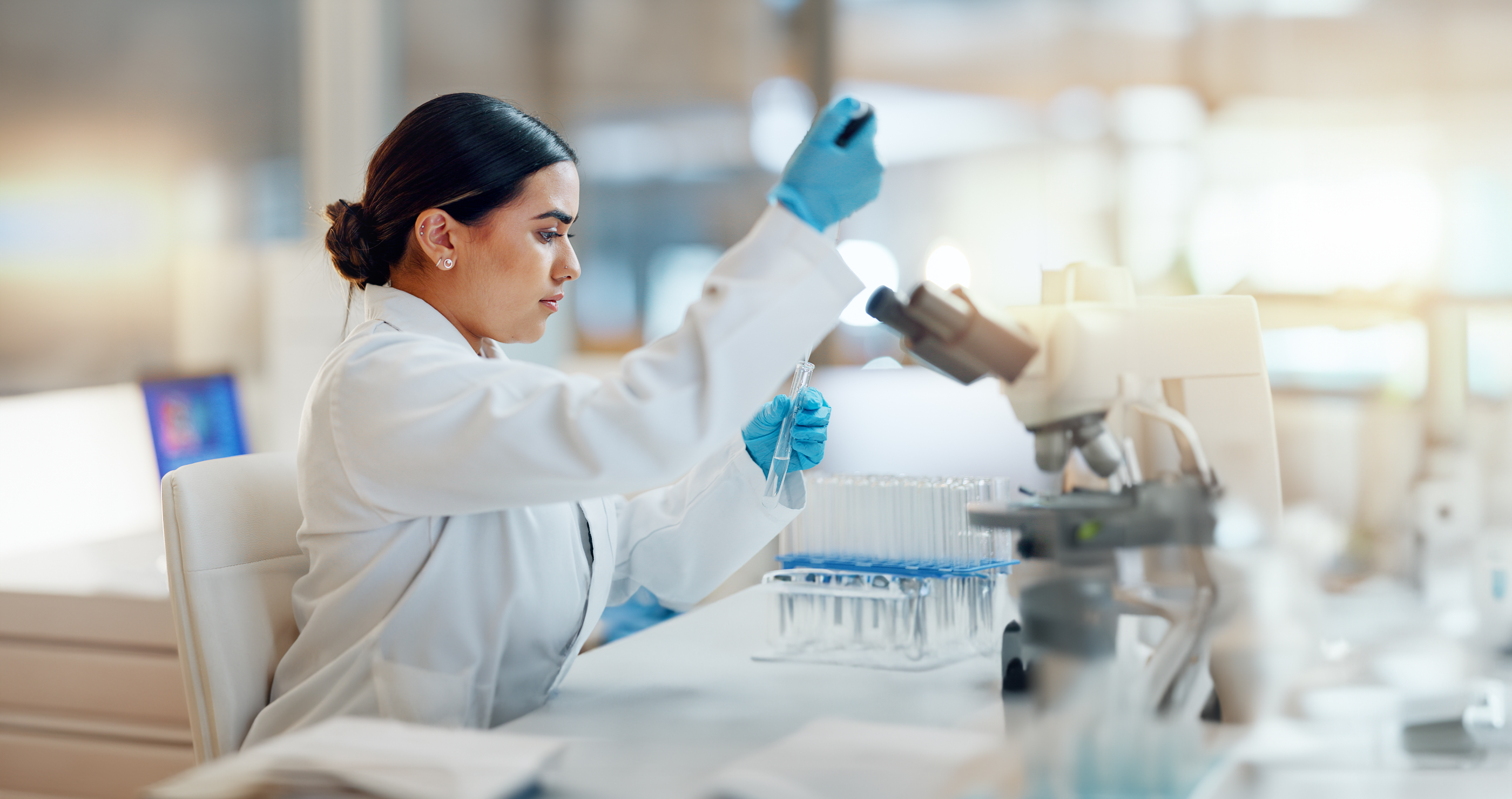 scientists dissecting whale in lab