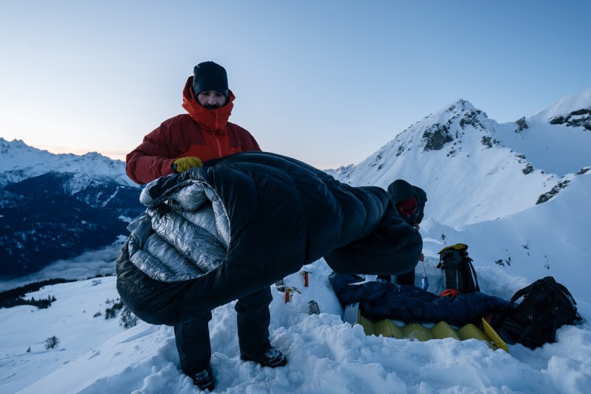 winter sleeping bag