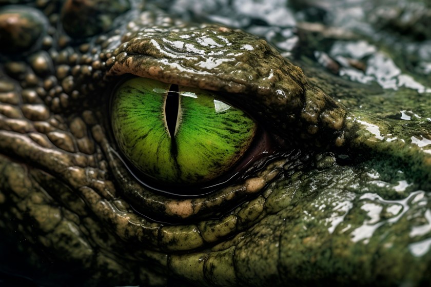 crocodile alligator fight