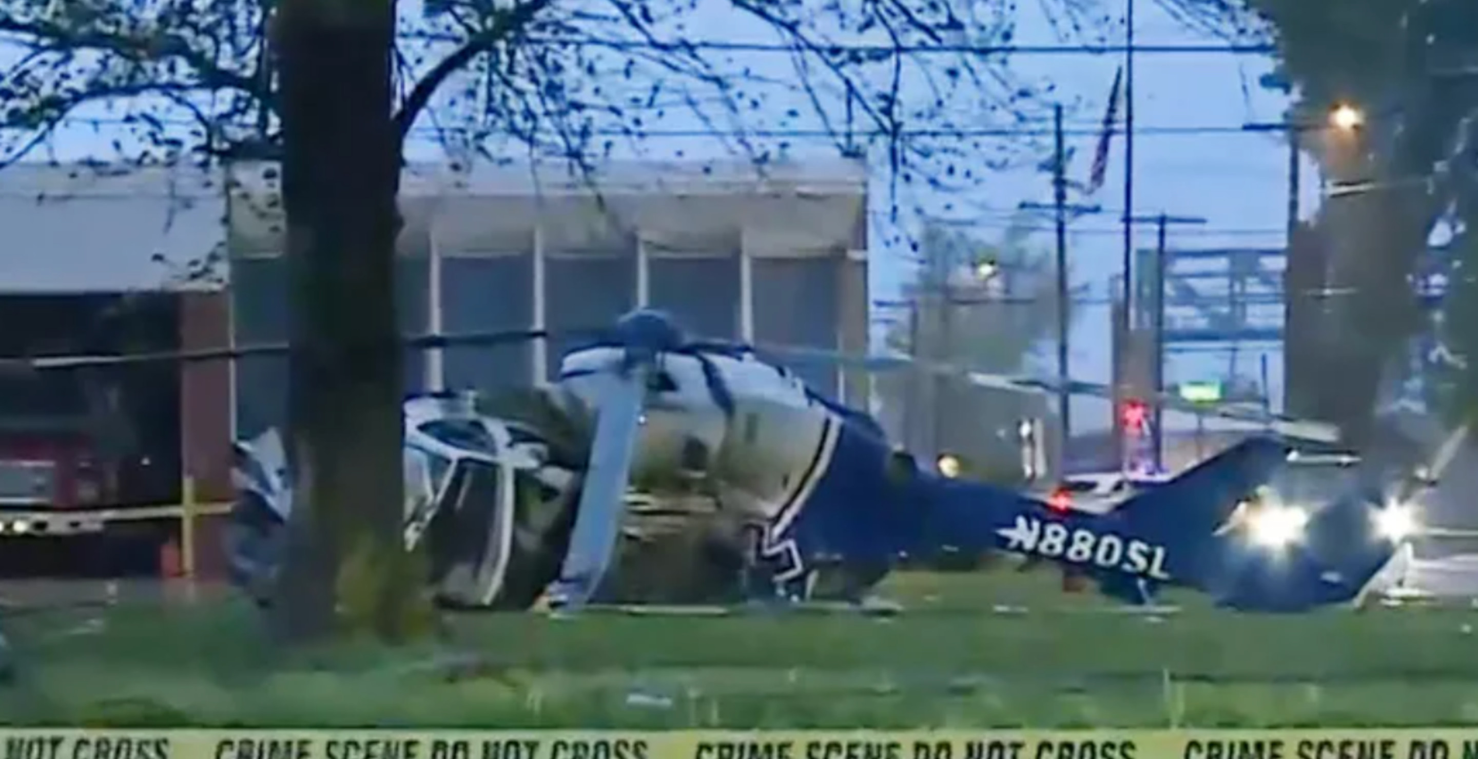 Medical Helicopter Crashes After Catching Fire, Multiple People Injured