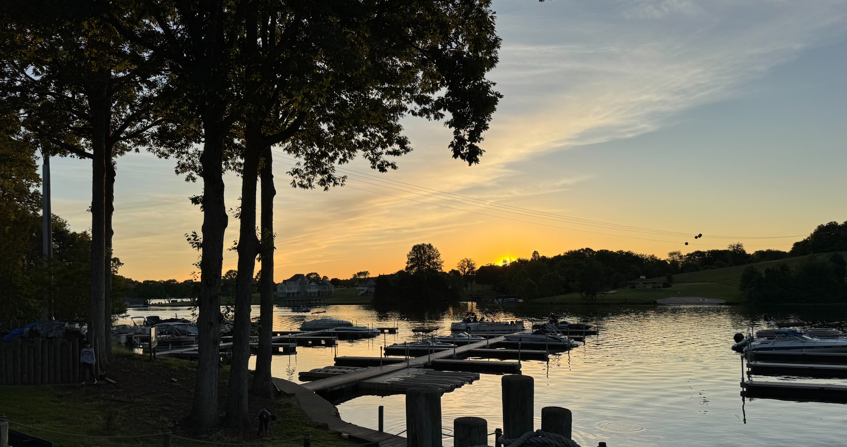 Sunset view from The Cove on Lake Anna