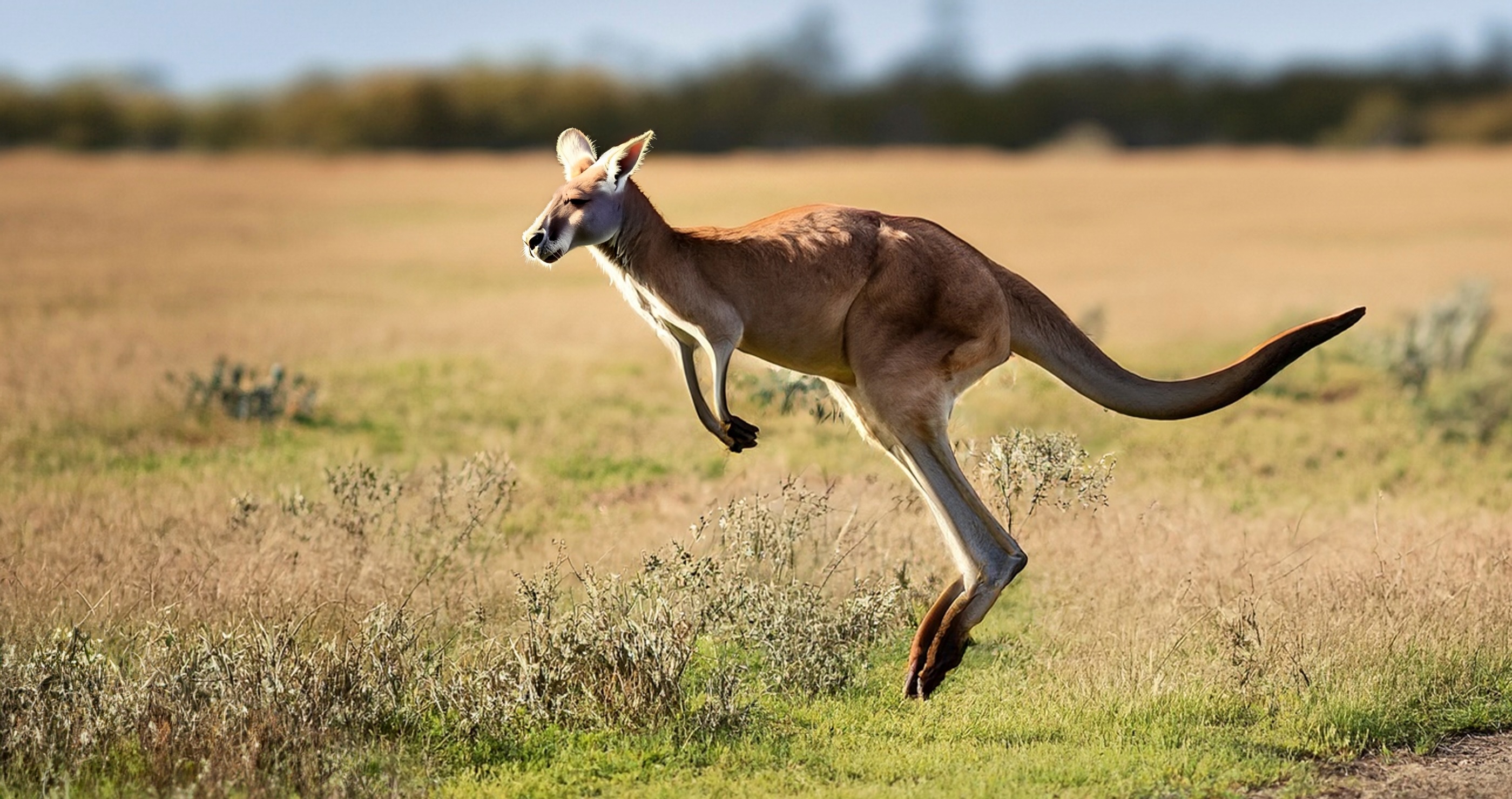 kangaroo jumping