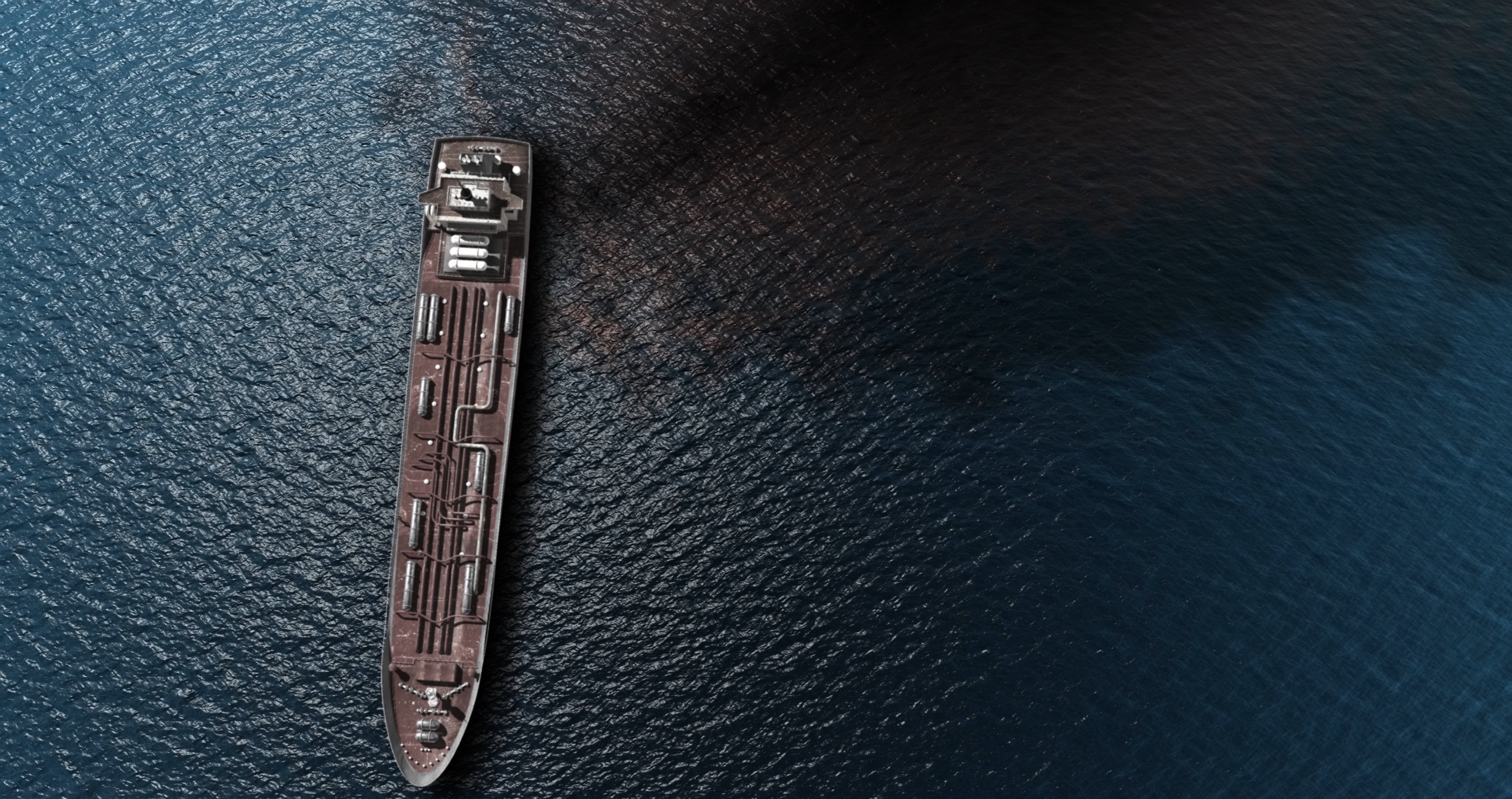 oil spill in the ocean